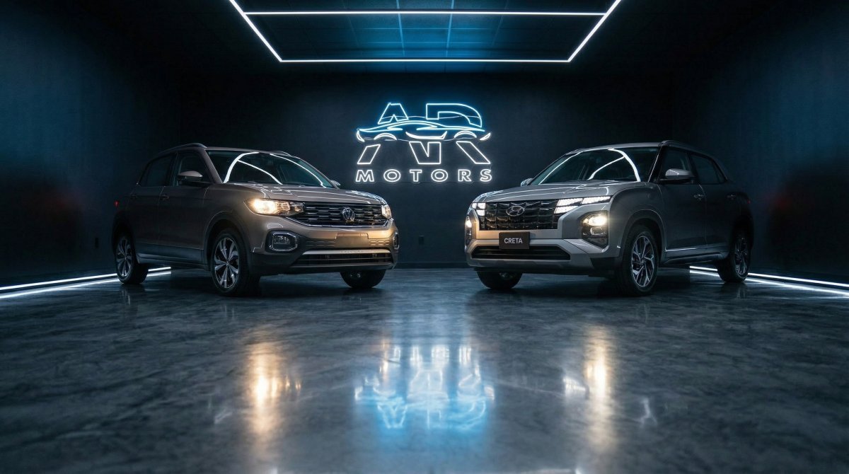 Hyundai Creta ou VW T-Cross: comparativo completo para quem quer fazer a melhor escolha em 2026